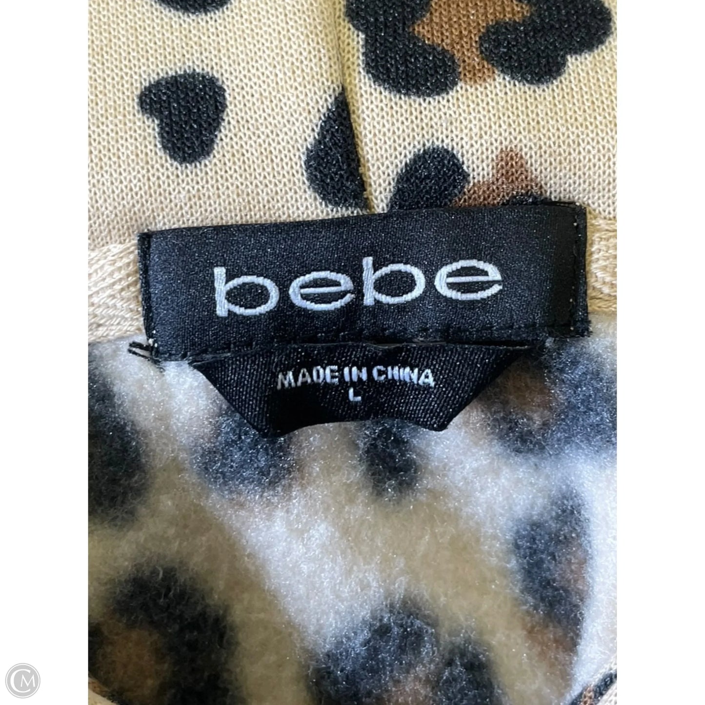 Sweatshirt Hoodie By Bebe In Animal Print, Size: L