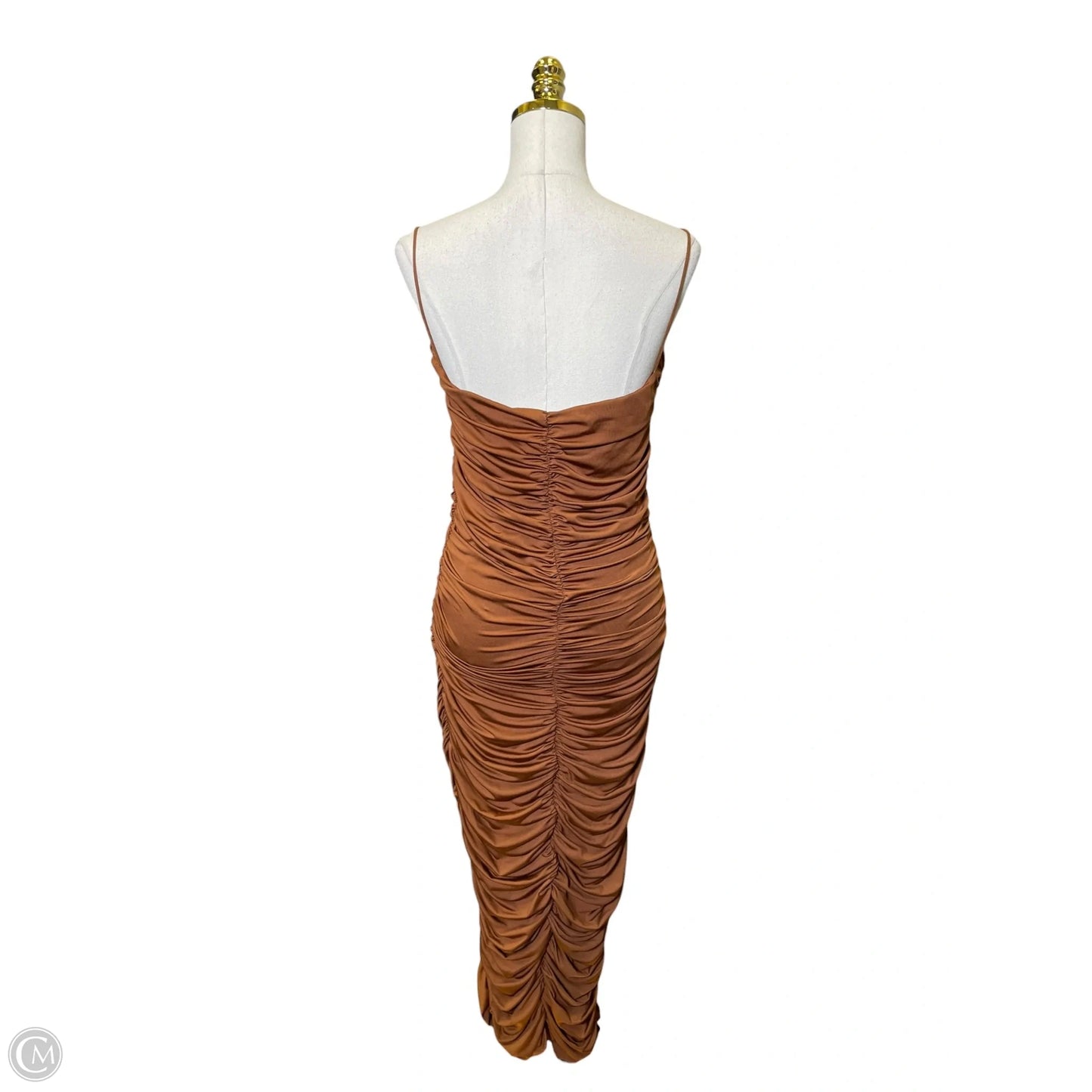 Dress Casual Maxi By Clothes Mentor In Brown, Size: Xl