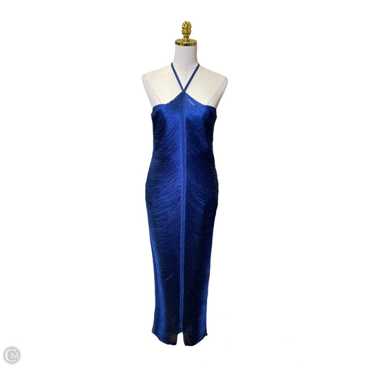Dress Party Long By Clothes Mentor In Navy, Size: L