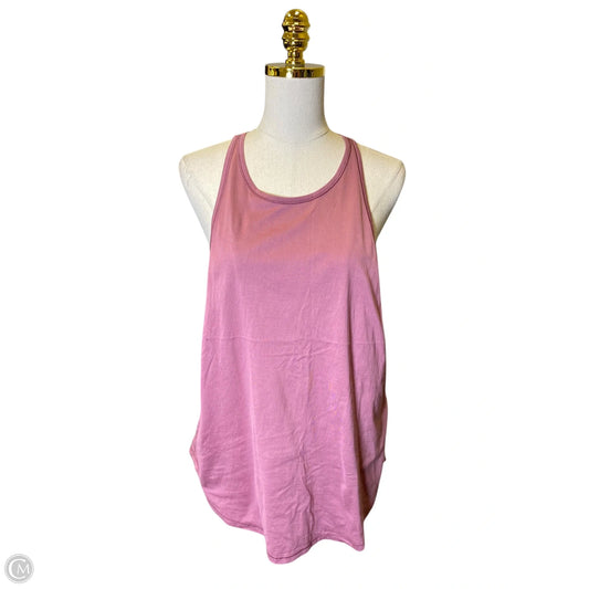 Athletic Tank Top By Lululemon In Pink, Size: M