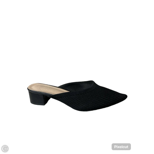 Sandals Heels Block By Clothes Mentor In Black, Size: 8.5