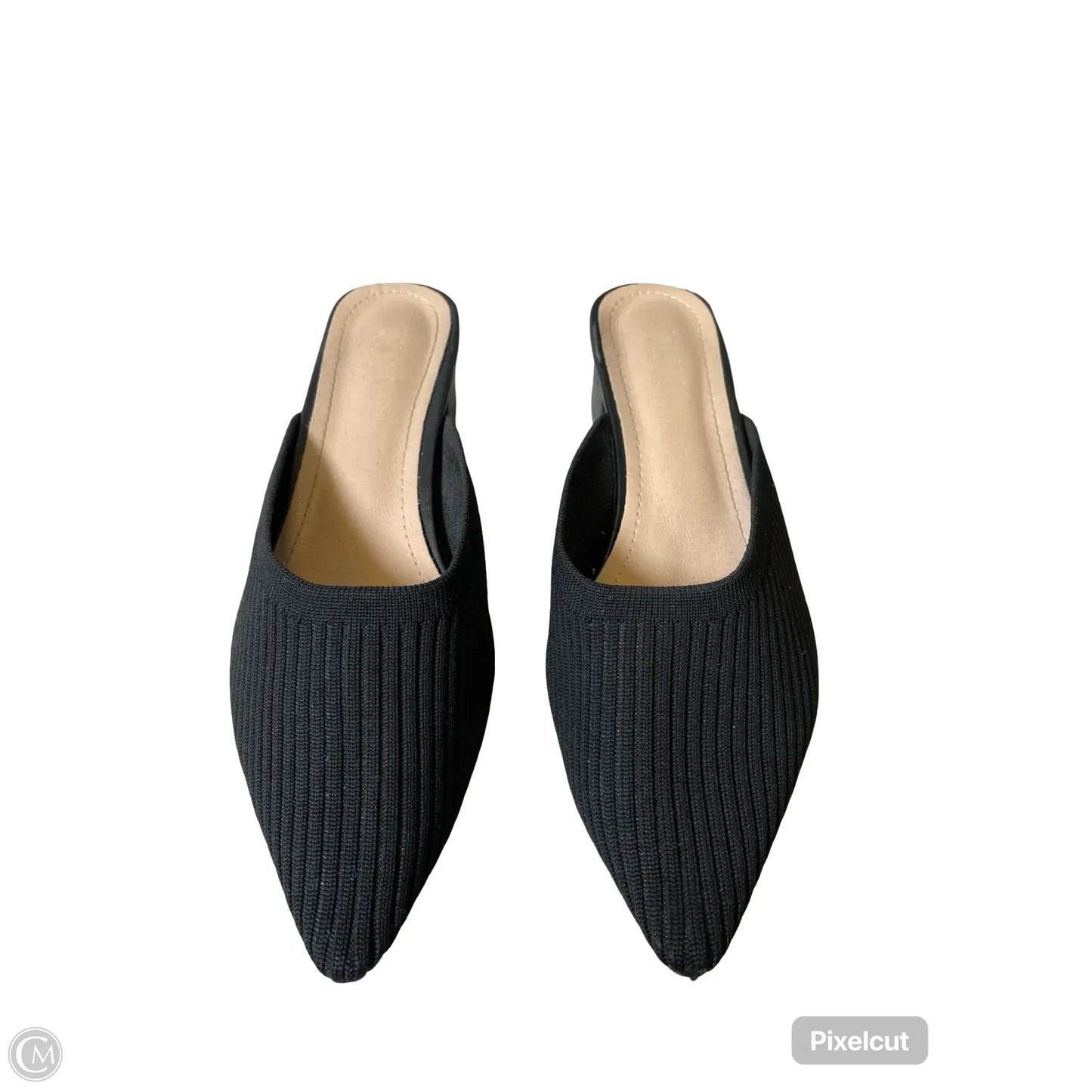 Sandals Heels Block By Clothes Mentor In Black, Size: 8.5