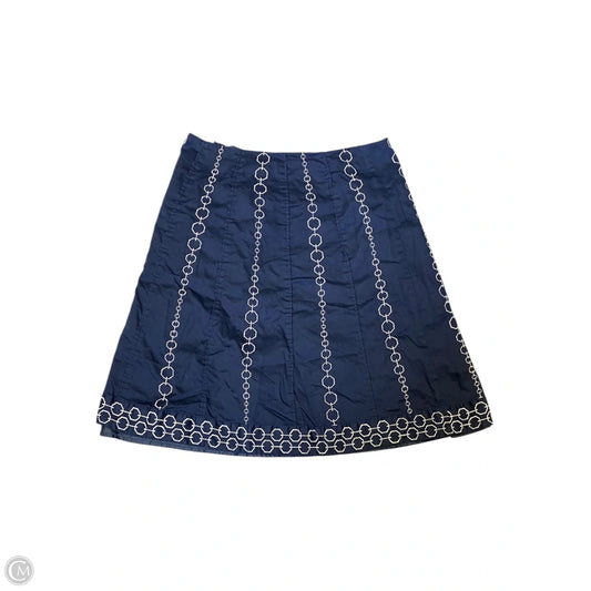 Skirt Midi By Ann Taylor In Navy, Size: 4