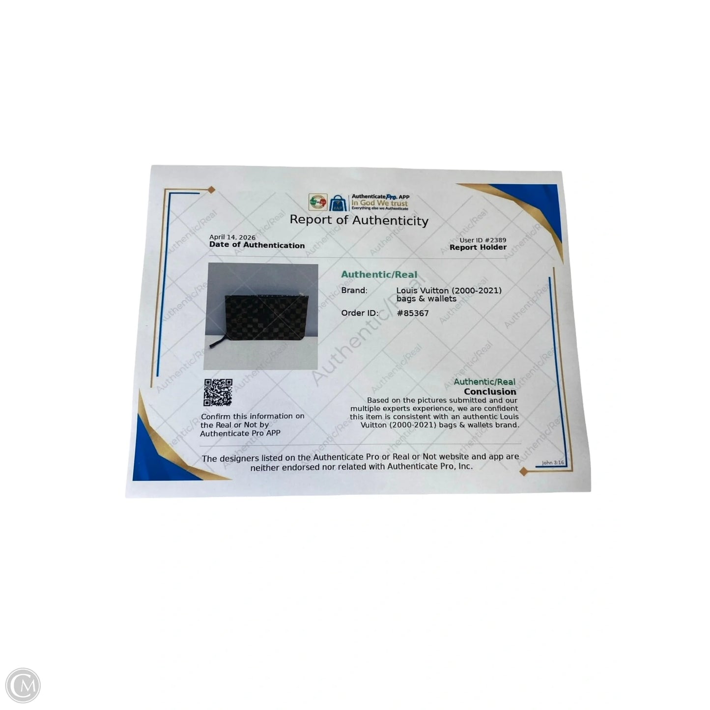 Wristlet Luxury Designer By Louis Vuitton, Size: Medium