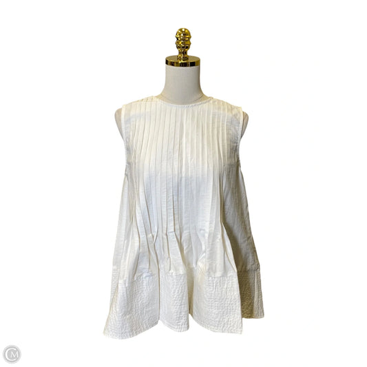 Top Sleeveless By Clothes Mentor In White, Size: S