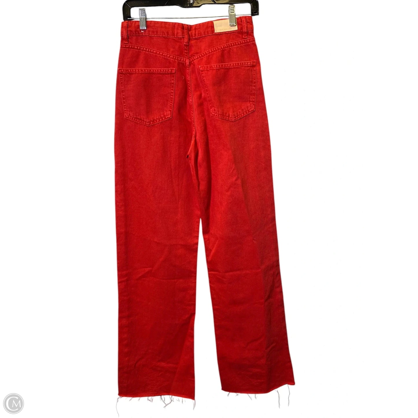Jeans Wide Leg By Mng In Red, Size: 4