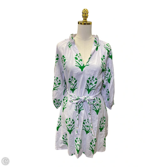 Dress Casual Short By Clothes Mentor In Green & Purple, Size: L