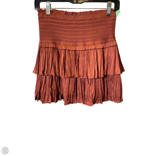 Skirt Mini & Short By Clothes Mentor In Brown, Size: M