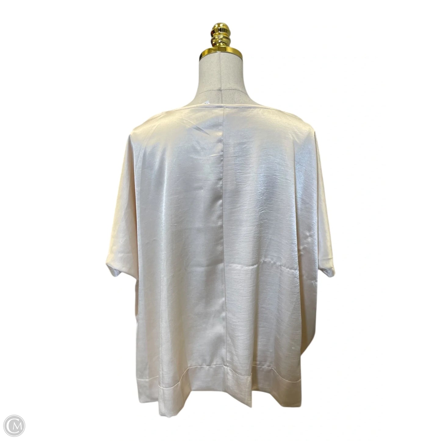 Top Long Sleeve By Glam In Cream, Size: L