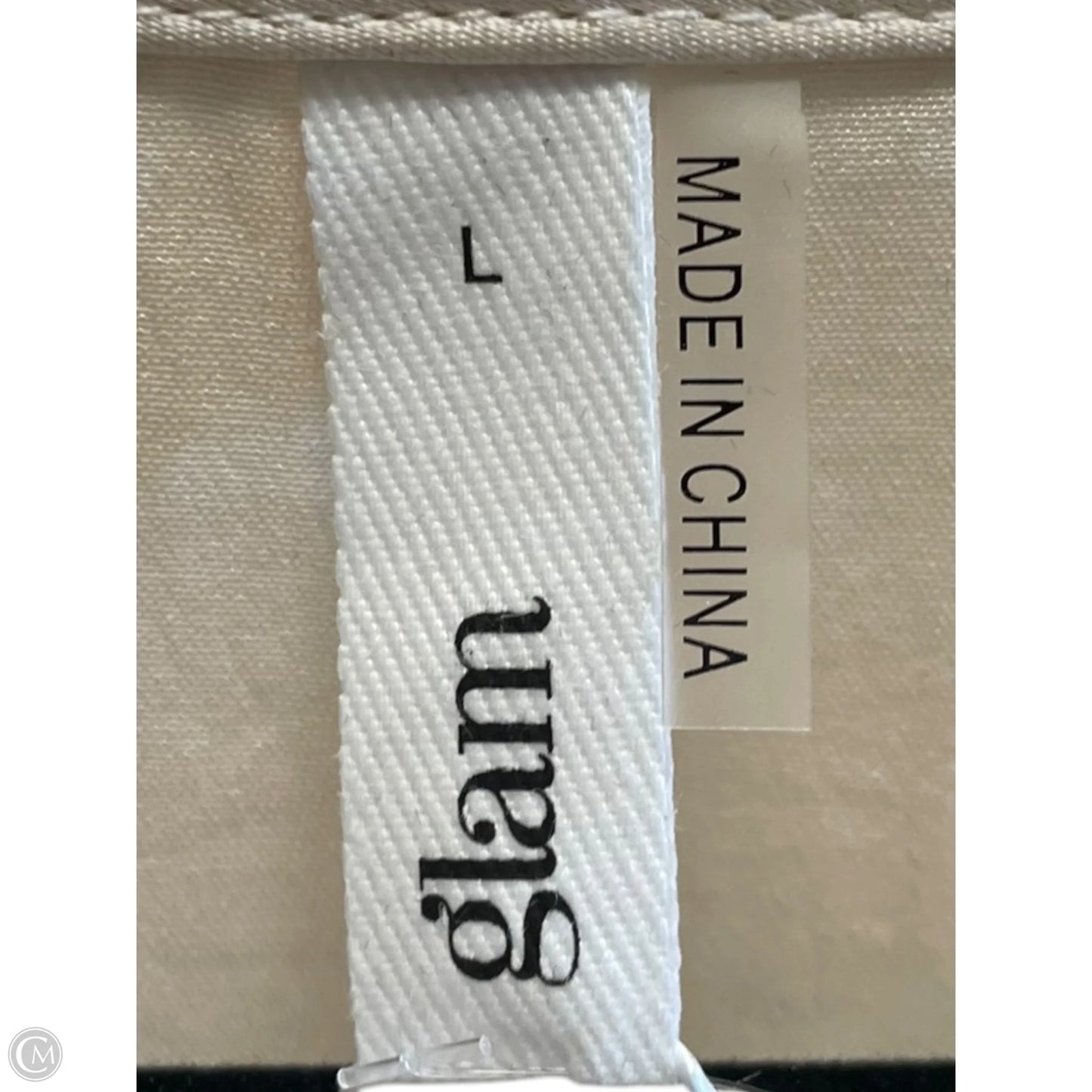 Top Long Sleeve By Glam In Cream, Size: L