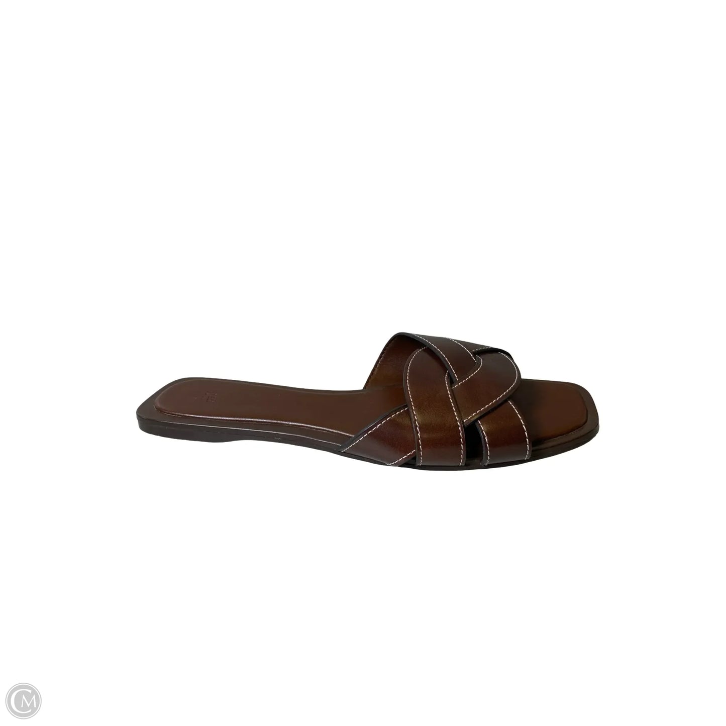 Sandals Flats By H&M In Brown, Size: 8.5