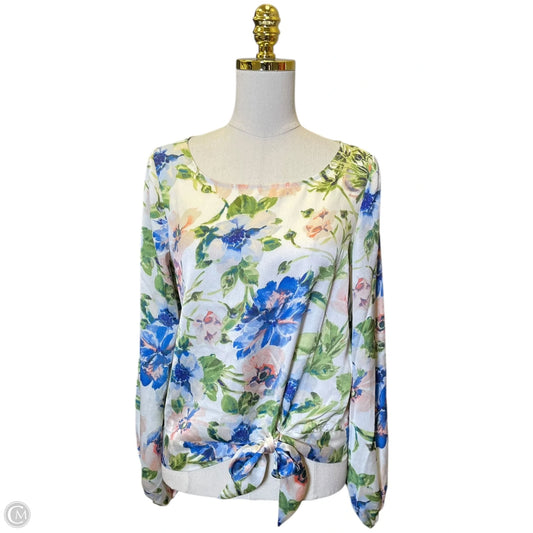 Top Long Sleeve By Tahari In Multi-colored, Size: Xs