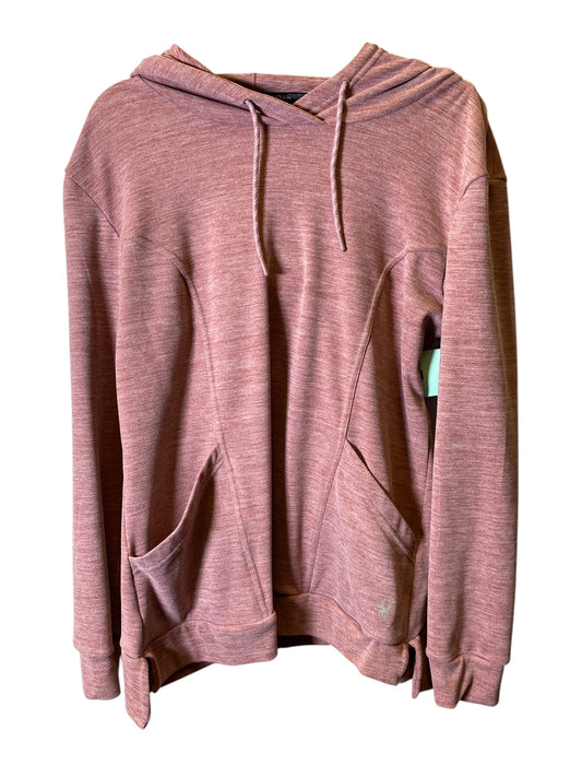 Athletic Sweatshirt Hoodie By Spyder In Mauve, Size: L