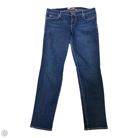 Jeans Straight By Kut In Blue Denim, Size: 14