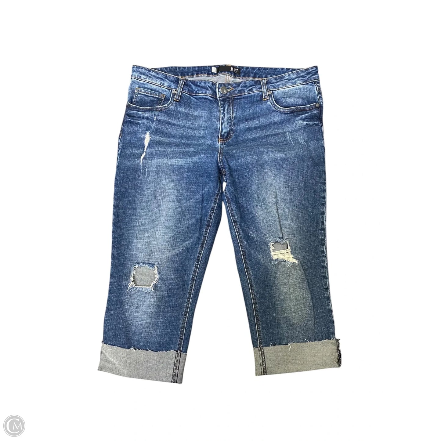 Capris By Kut In Blue Denim, Size: 14