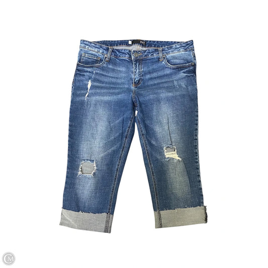 Capris By Kut In Blue Denim, Size: 14