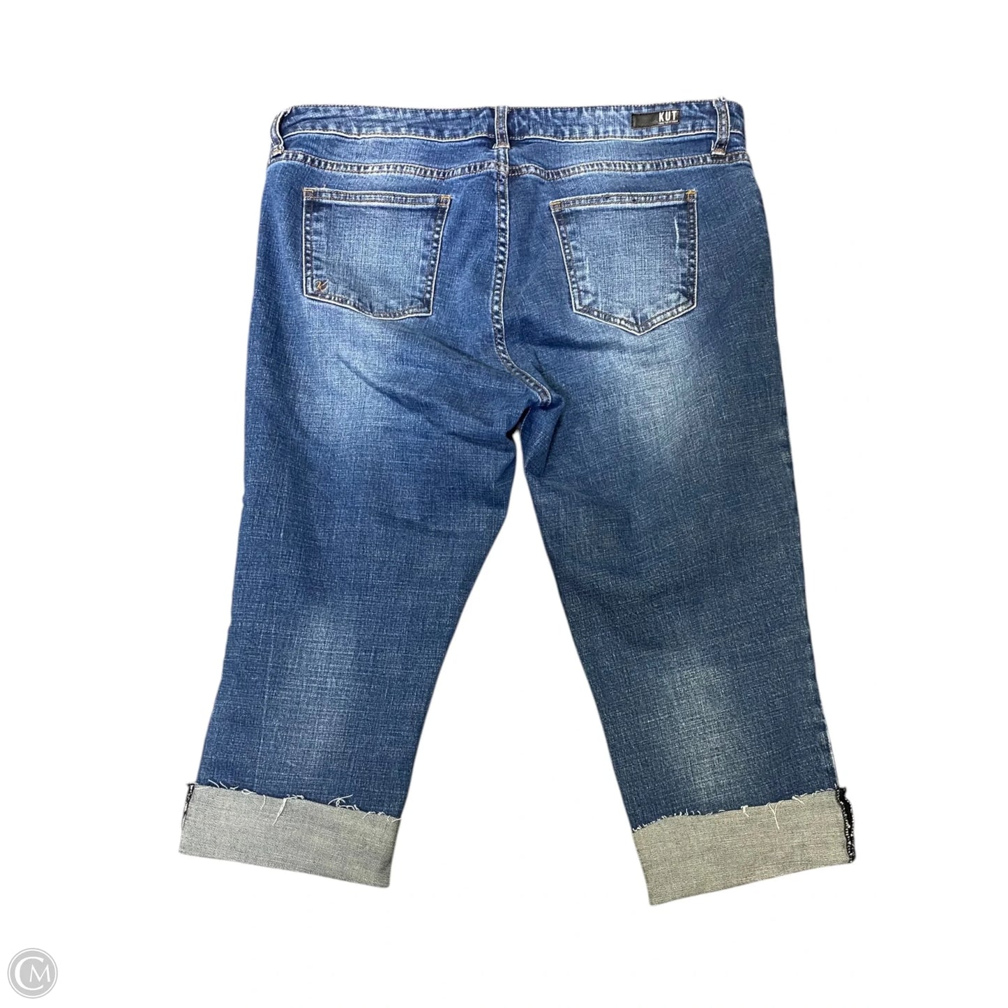 Capris By Kut In Blue Denim, Size: 14