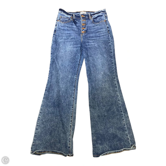 Jeans Flared By Sneak Peek In Blue Denim, Size: 8