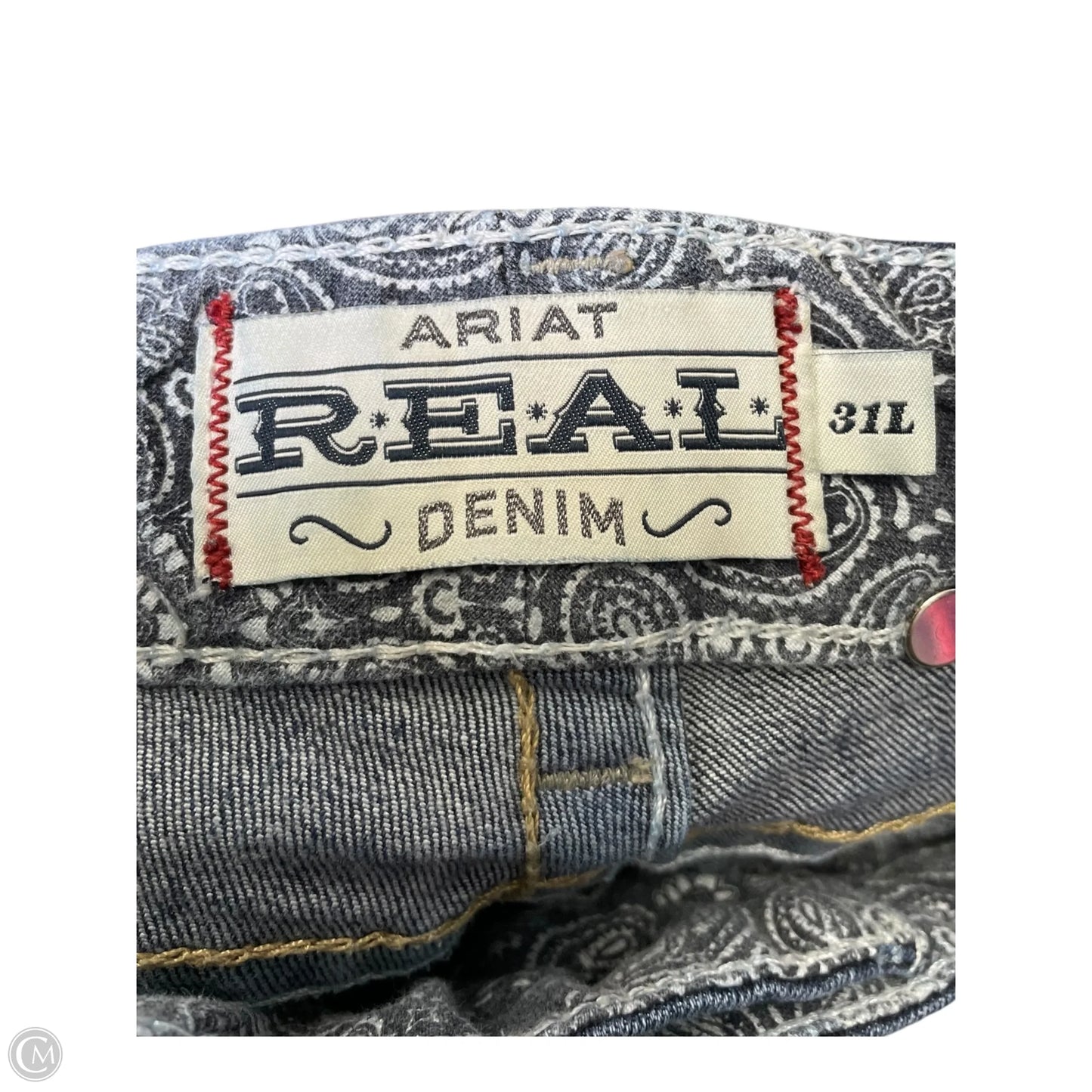 Jeans Straight By Ariat In Blue Denim, Size: 12