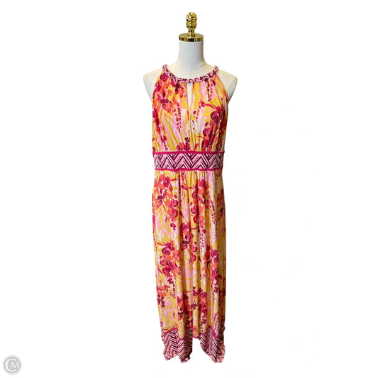 Dress Casual Maxi By Clothes Mentor In Multi-colored, Size: 14