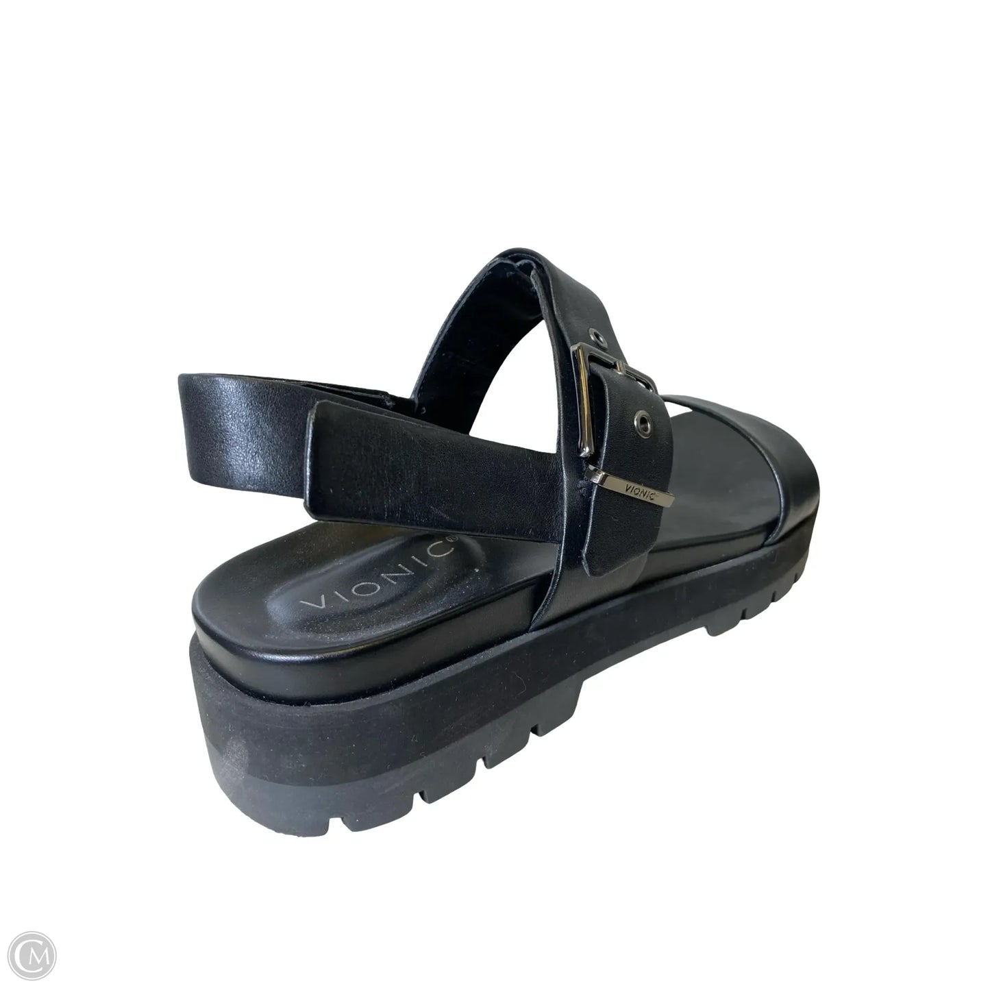 Sandals Heels Platform By Vionic In Black, Size: 9.5