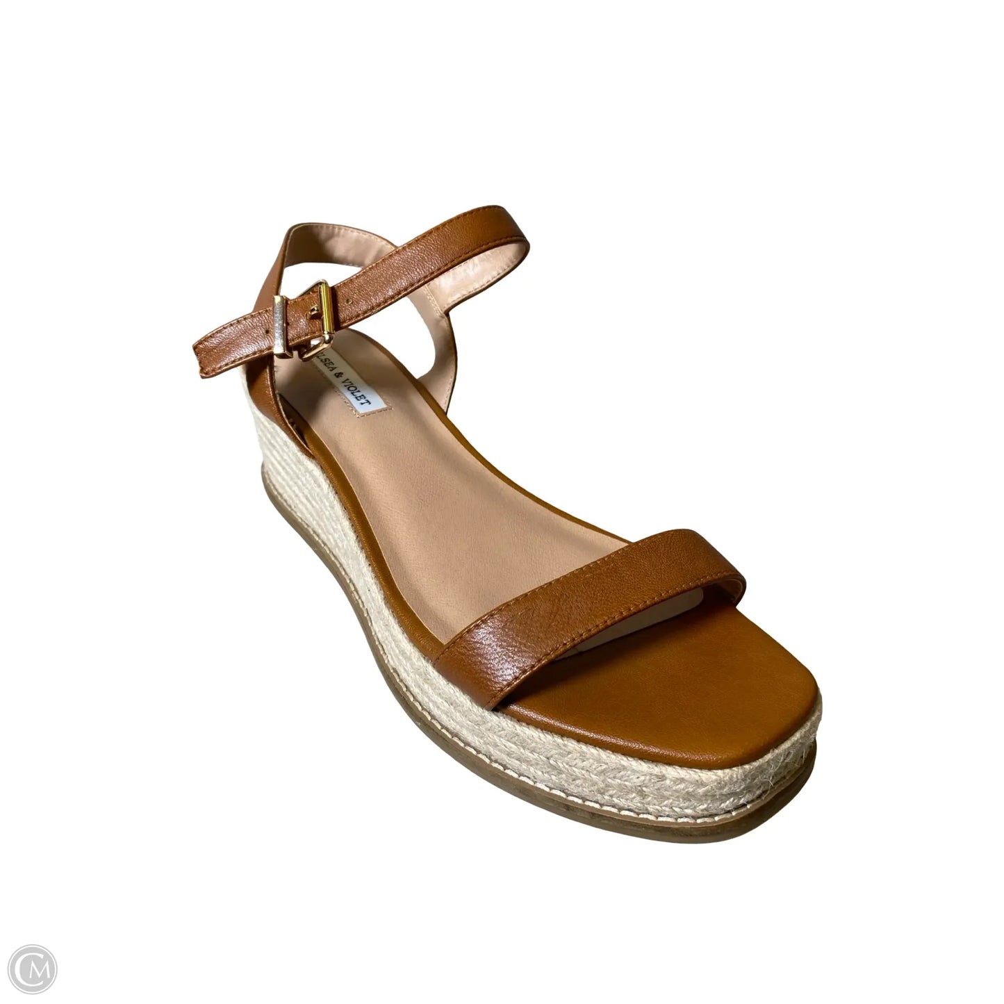 Sandals Heels Wedge By Chelsea And Violet In Brown, Size: 11