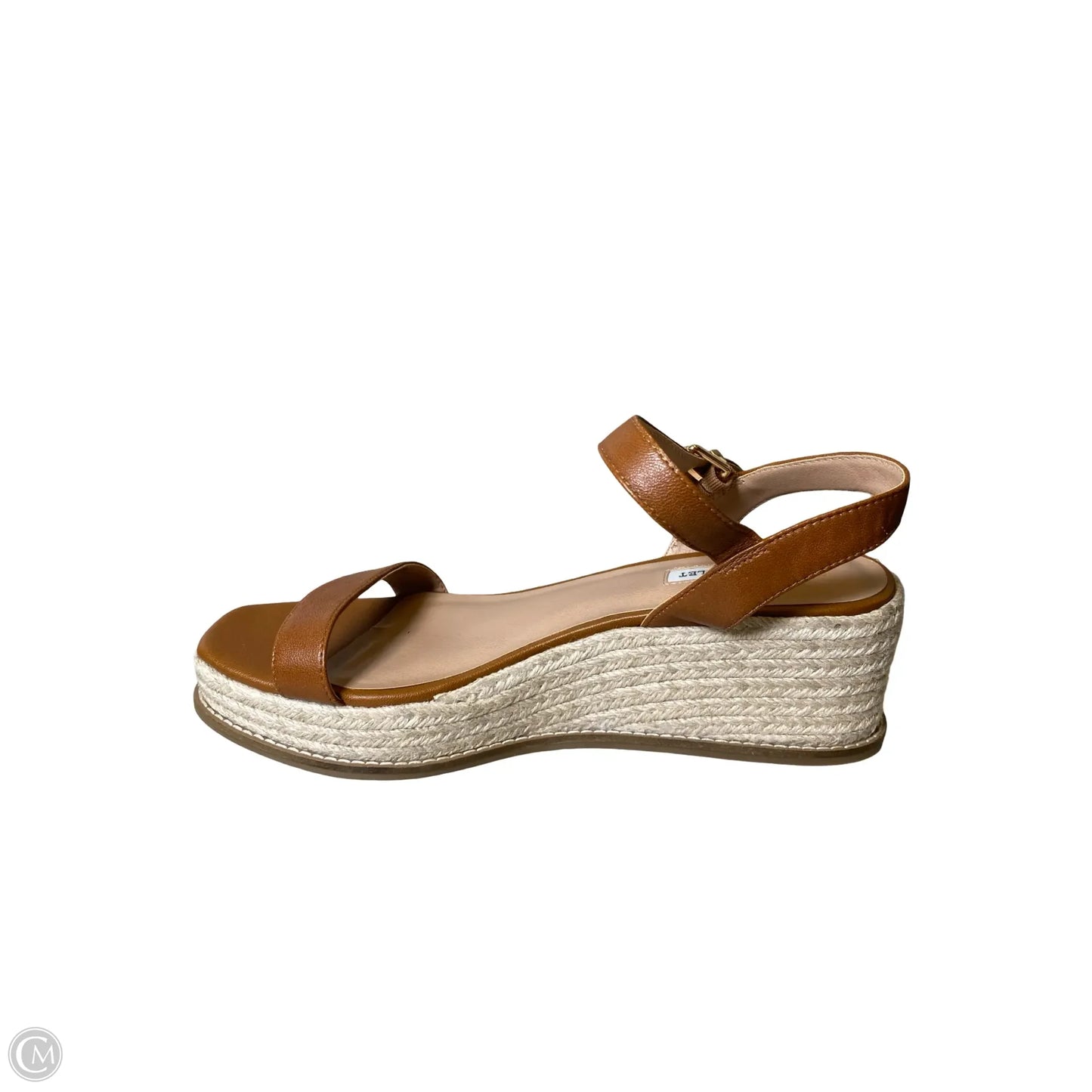 Sandals Heels Wedge By Chelsea And Violet In Brown, Size: 11