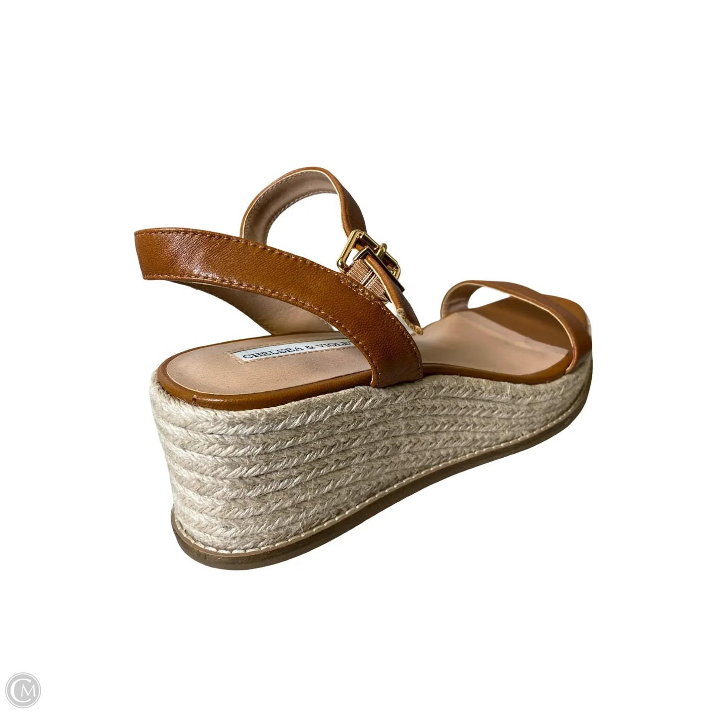 Sandals Heels Wedge By Chelsea And Violet In Brown, Size: 11