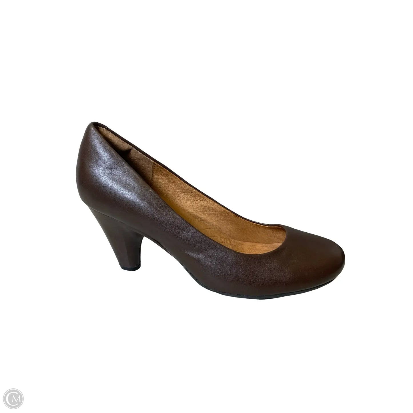 Shoes Heels Block By Clarks In Brown, Size: 9.5