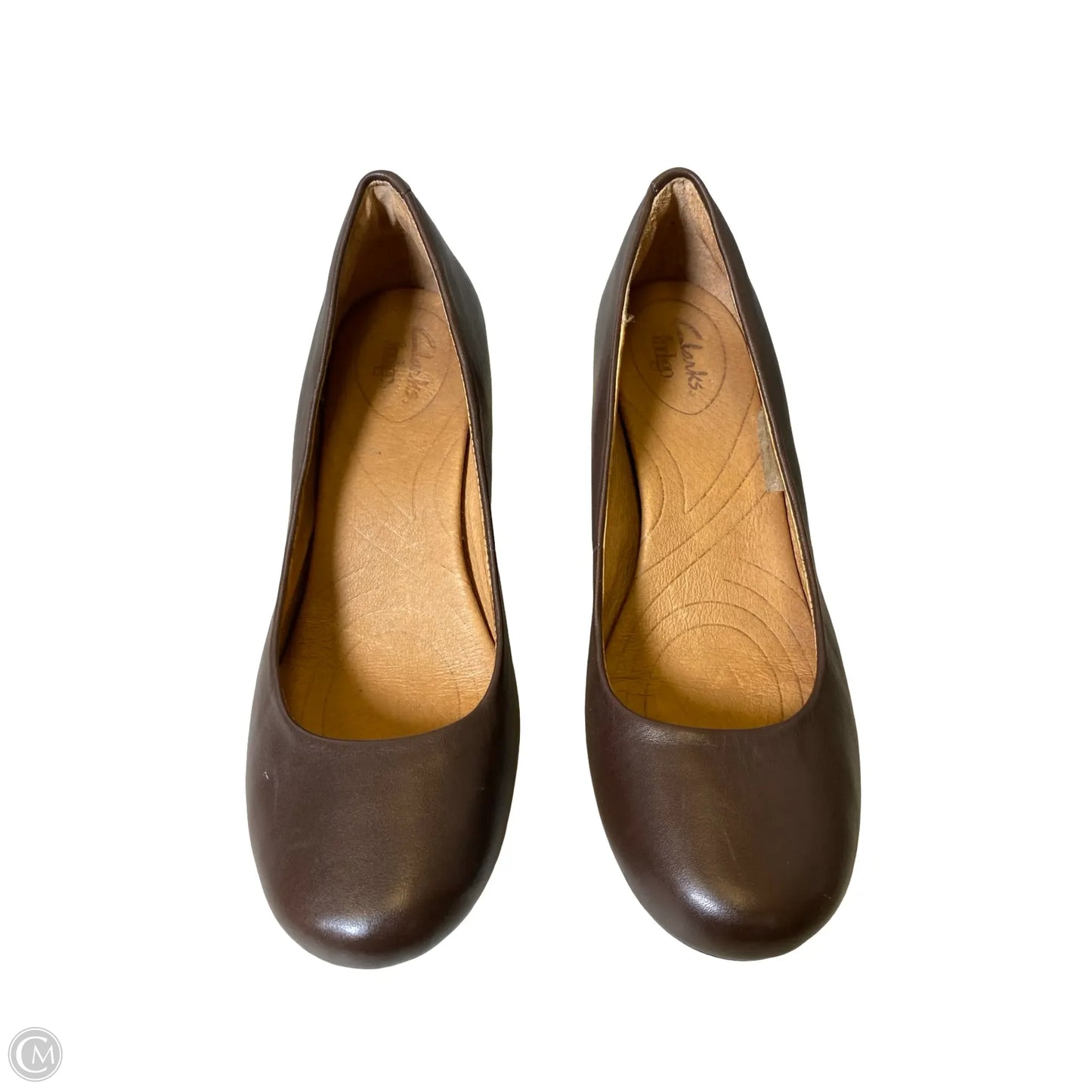 Shoes Heels Block By Clarks In Brown, Size: 9.5