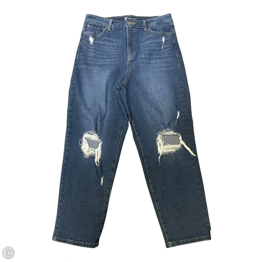 Jeans Straight By International Concepts In Blue Denim, Size: 12