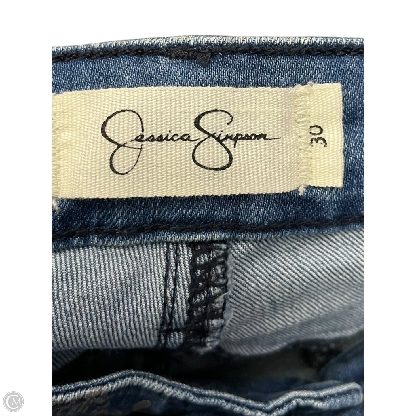 Jeans Skinny By Jessica Simpson In Blue Denim, Size: 10