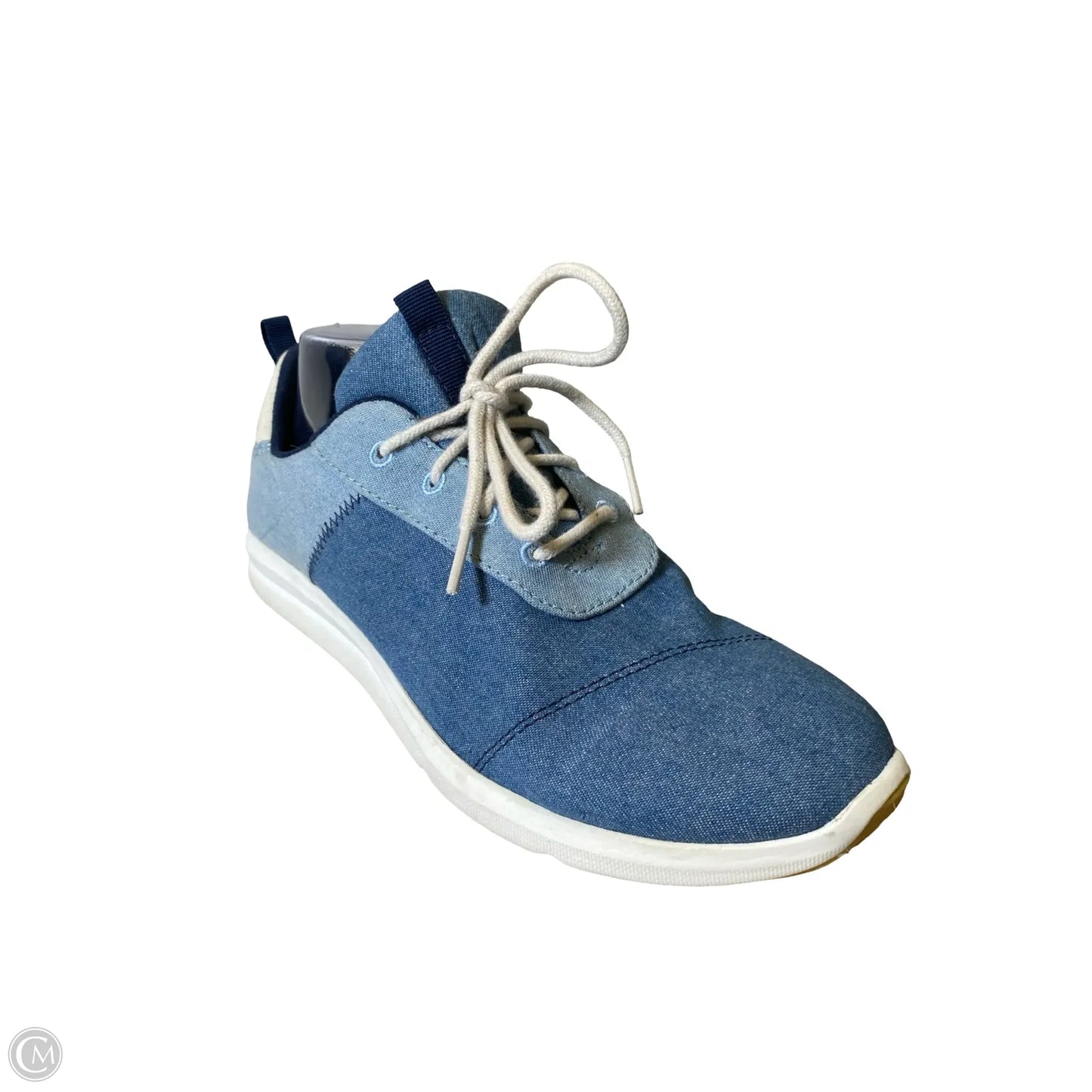 Shoes Sneakers By Toms In Blue & White, Size: 10