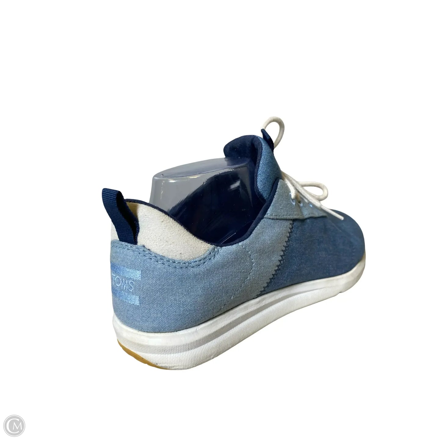 Shoes Sneakers By Toms In Blue & White, Size: 10