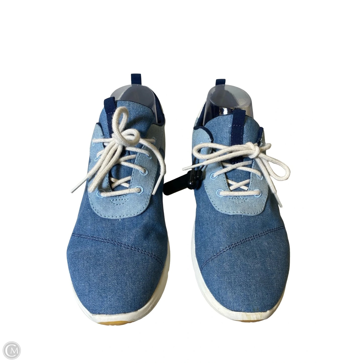 Shoes Sneakers By Toms In Blue & White, Size: 10