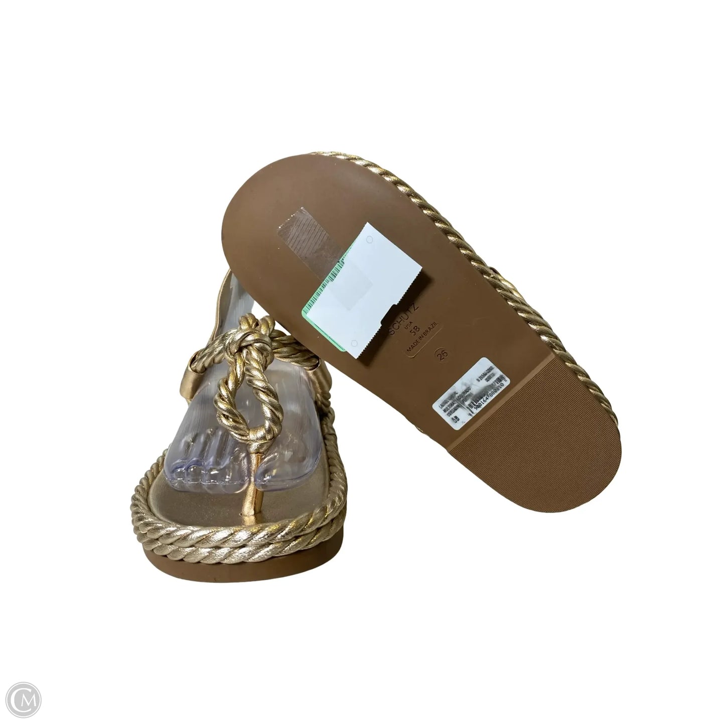 Sandals Flats By Schutz In Gold, Size: 5