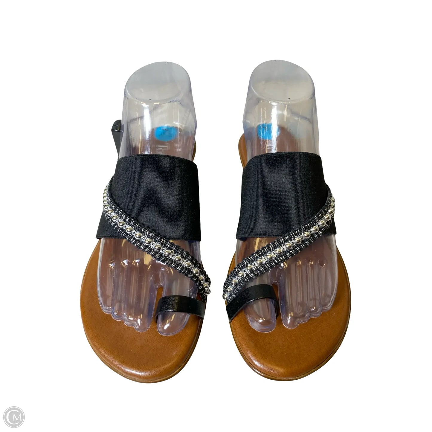 Sandals Flats By Toscanella In Black, Size: 7.5