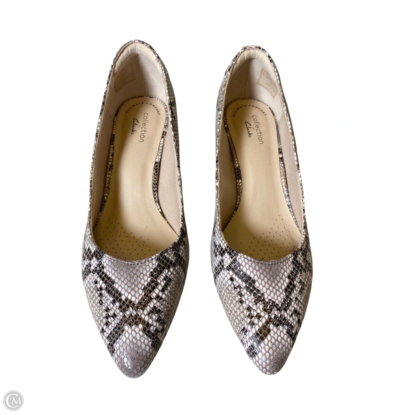 Shoes Heels Kitten By Clarks In Snakeskin Print, Size: 7