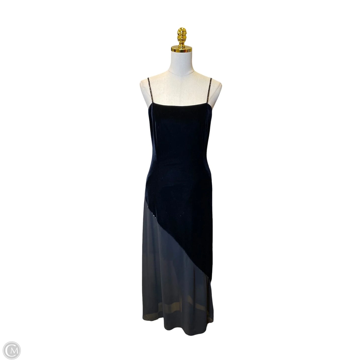 Dress Party Long By Clothes Mentor In Black, Size: 8