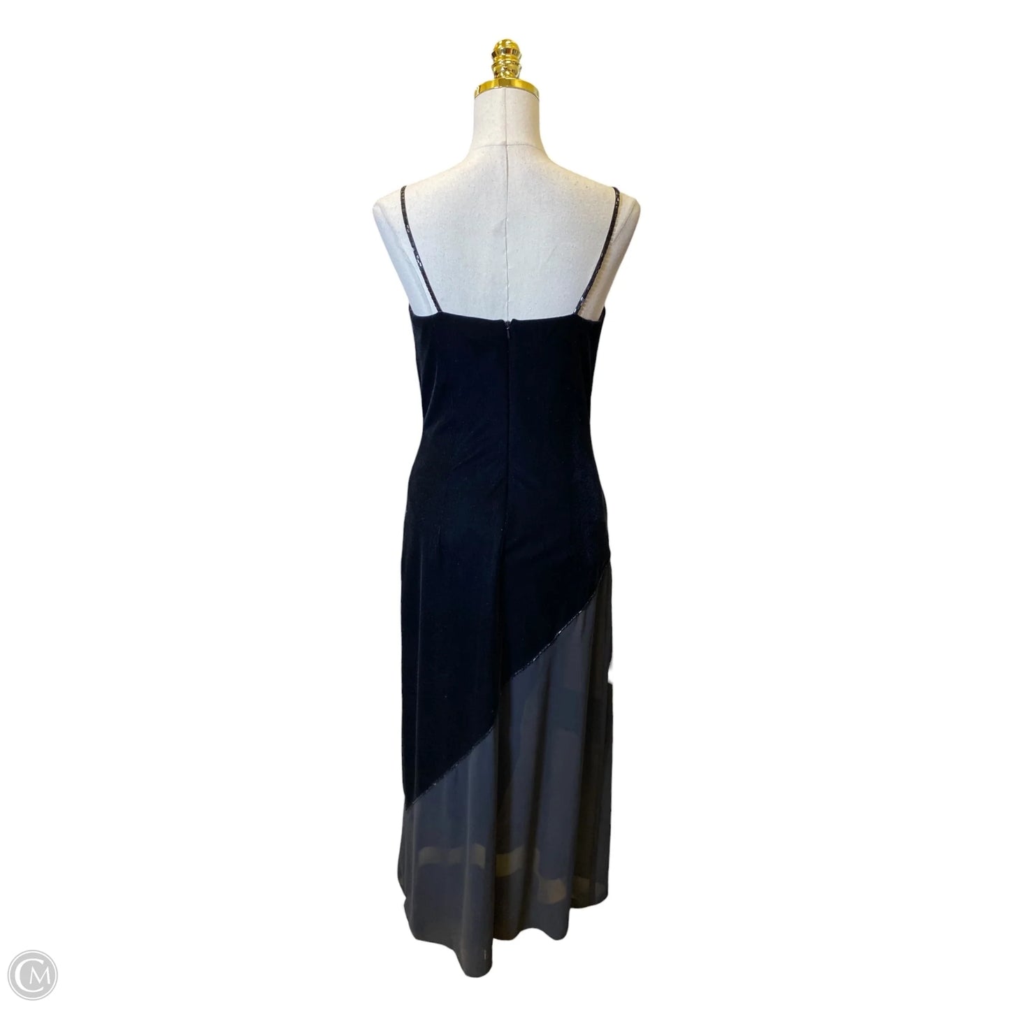 Dress Party Long By Clothes Mentor In Black, Size: 8