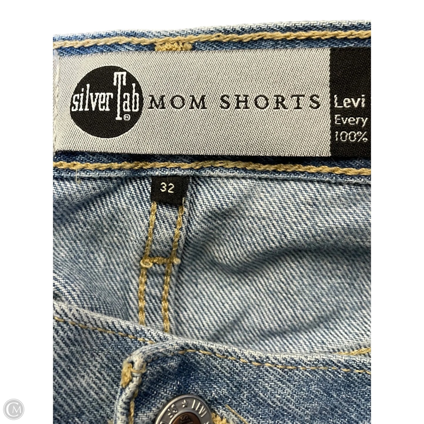 Shorts By Levis In Blue Denim, Size: 14
