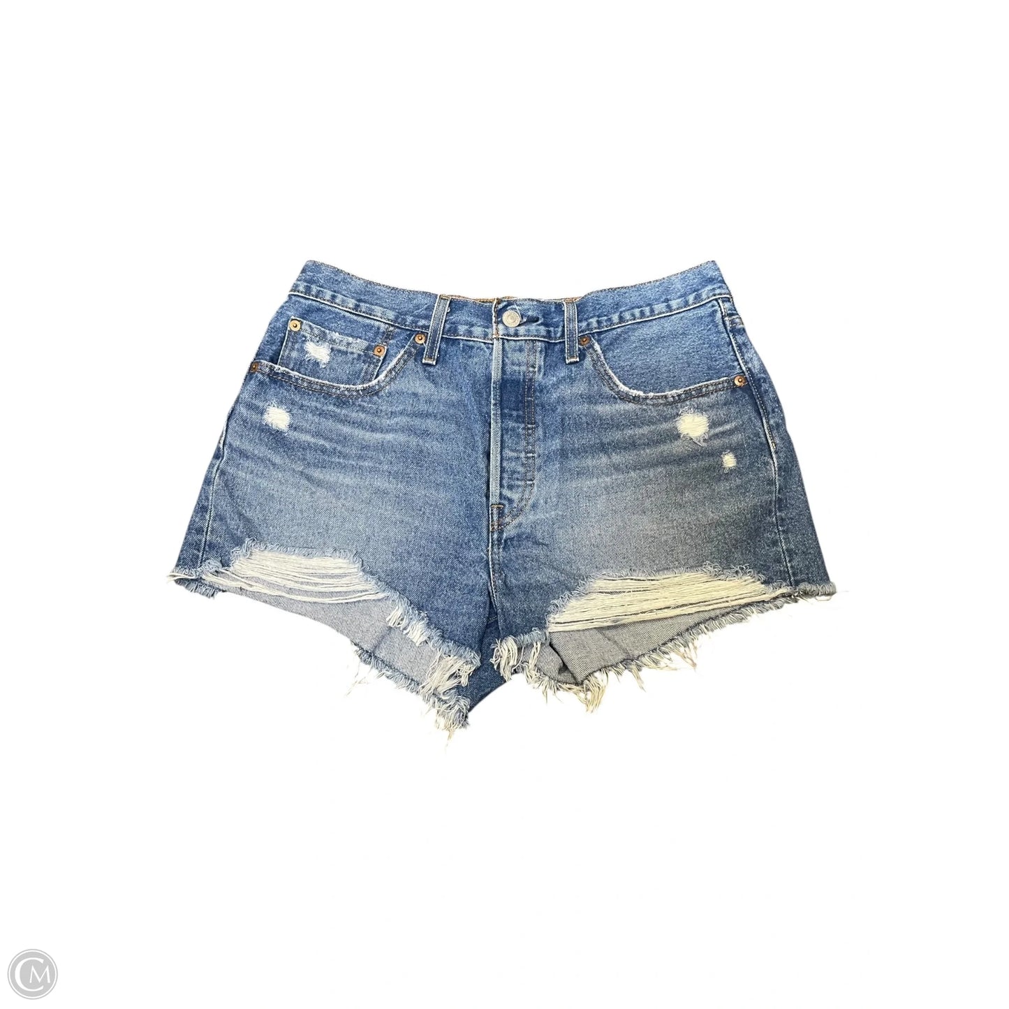 Shorts By Levis Signature In Blue Denim, Size: 12