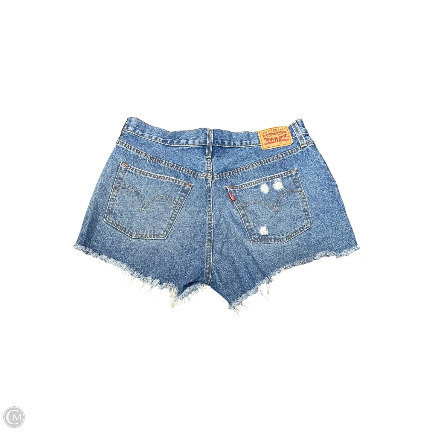 Shorts By Levis Signature In Blue Denim, Size: 12