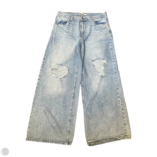Jeans Wide Leg By Levis Signature In Blue Denim, Size: 12