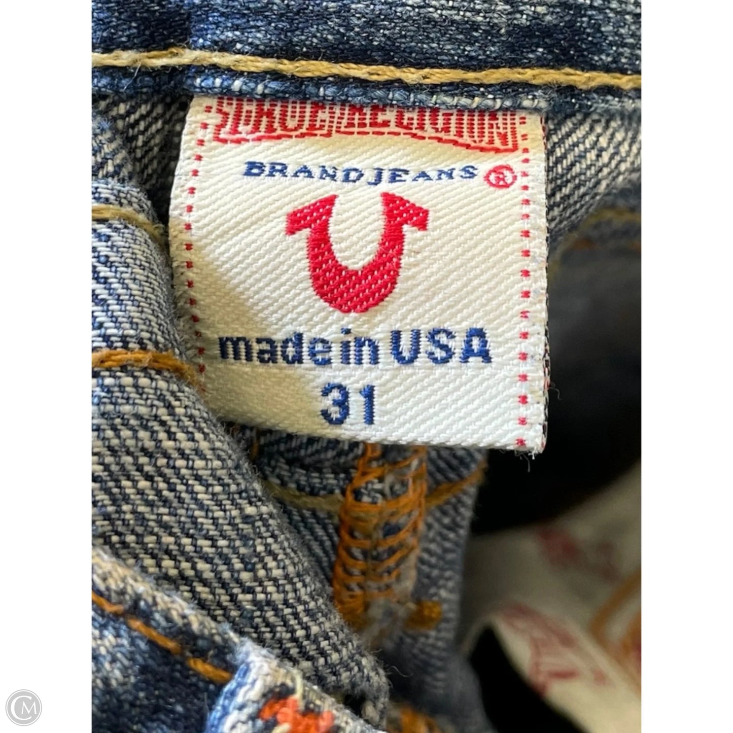 Skirt Mini & Short By True Religion In Blue Denim, Size: 12