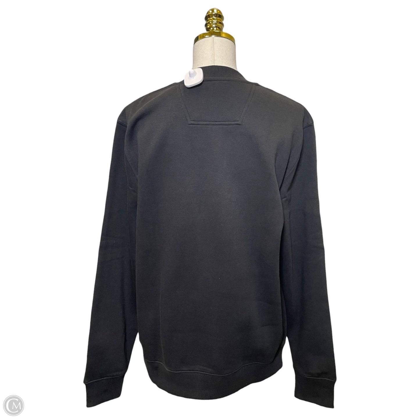 Athletic Sweatshirt Collar By Calvin Klein In Black, Size: M