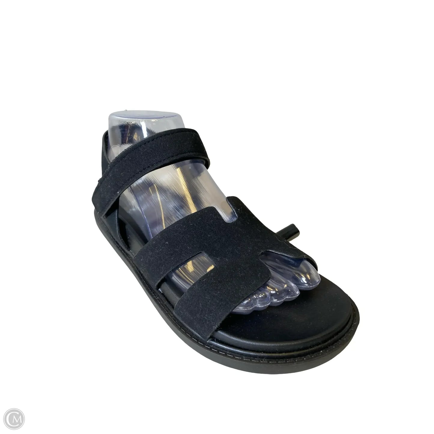 Sandals Flats By Clothes Mentor In Black, Size: 6.5