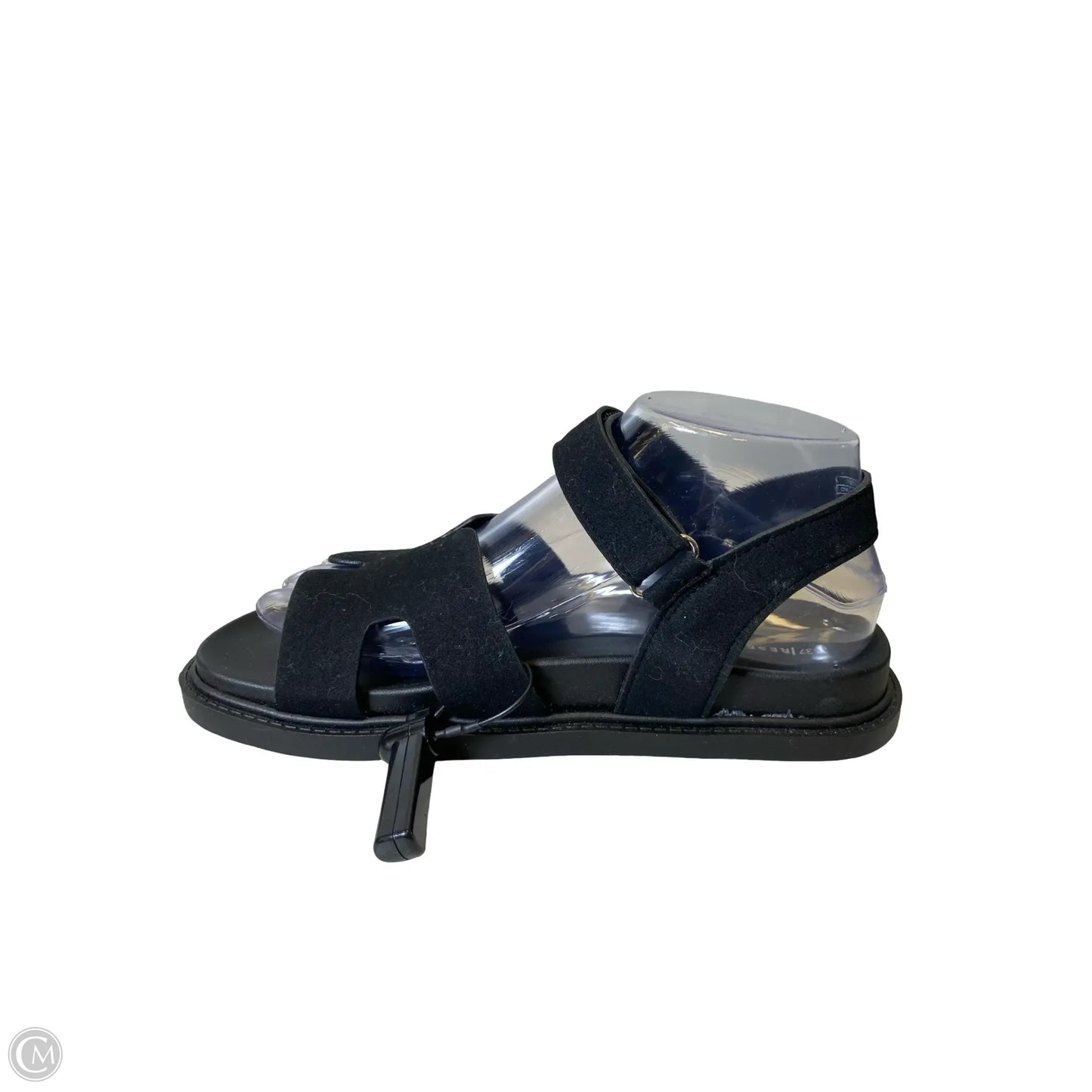 Sandals Flats By Clothes Mentor In Black, Size: 6.5