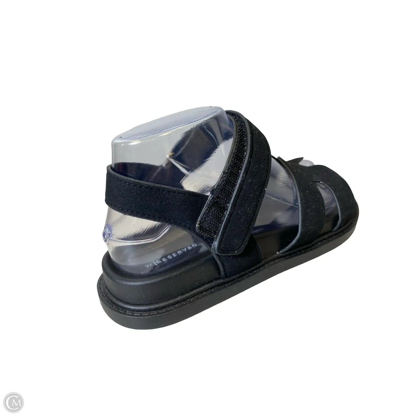 Sandals Flats By Clothes Mentor In Black, Size: 6.5