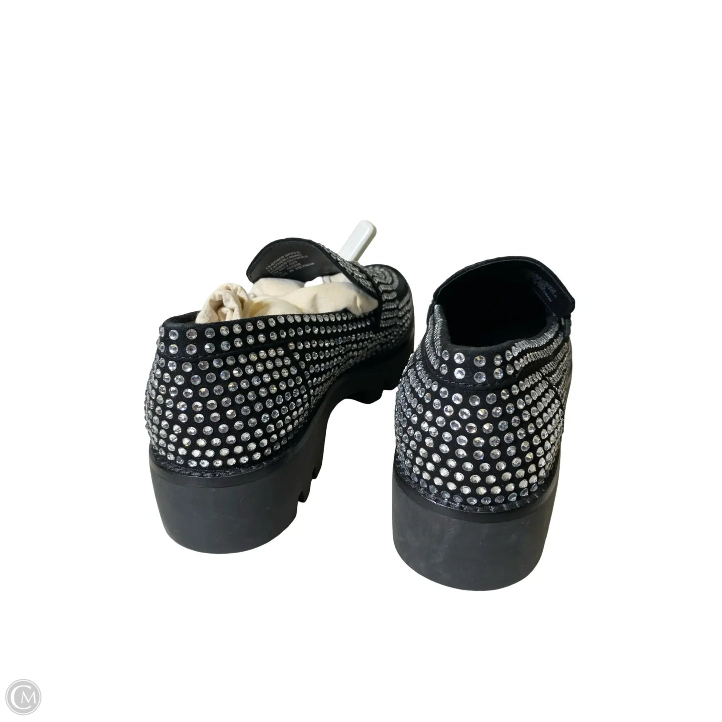 Shoes Designer By Tory Burch In Black & Silver, Size: 8